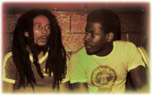 Bob Marley & Junior Smith circa 1979