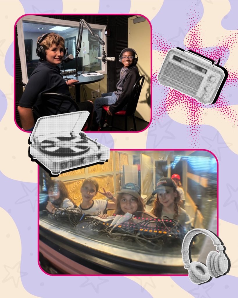 a picture for CKCU's radio camp for kids 2025!