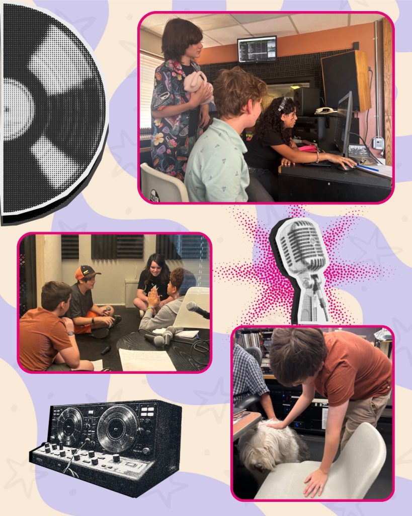 A picture from CKCU radio camp for kids 2025!